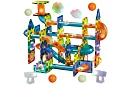 Oktatási mágneses 3D építőjáték – golyós pálya 110 darab