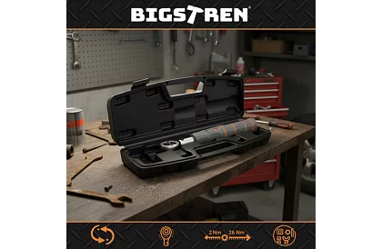 Nyomaték kulcs 1/4 - tartomány 2–26 Nm