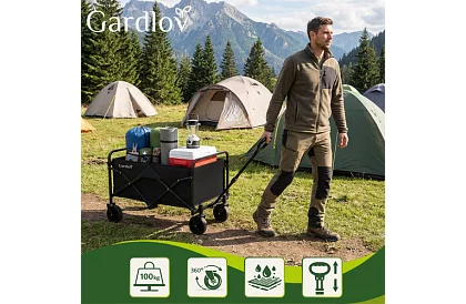 Összecsukható strand szállító kocsi 90 l – teherbírás 100 kg