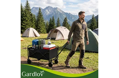 Összecsukható strand szállító kocsi 90 l – teherbírás 100 kg