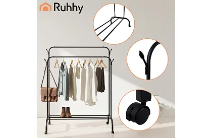 Dupla ruhafogó kerekeken