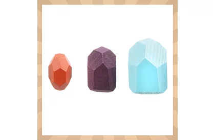 Fa díszek – 16 darabos, gyermekek számára készült, tartós díszkocka készlet