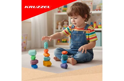 Fa díszek – 16 darabos, gyermekek számára készült, tartós díszkocka készlet