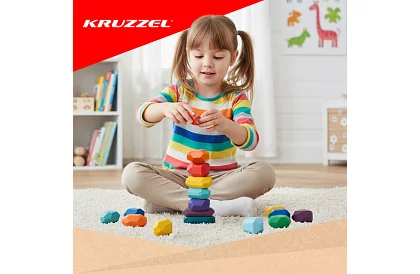 Fa díszek – 16 darabos, gyermekek számára készült, tartós díszkocka készlet