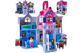 Összecsukható babaház bútorral