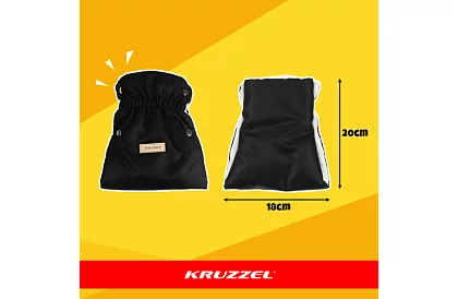 Fekete kesztyű - meleg kesztyű babakocsira