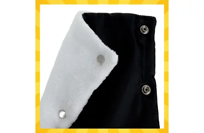 Fekete kesztyű - meleg kesztyű babakocsira