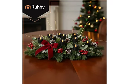 LED fekete gyertyák lánghatással 3,6 × 3 cm – 12 darabos készlet