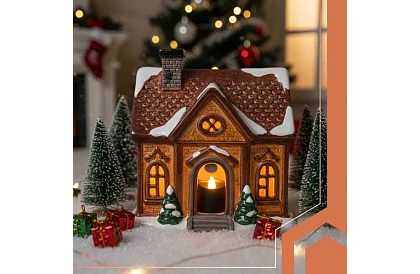 LED fekete gyertyák lánghatással 3,6 × 3 cm – 12 darabos készlet