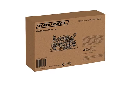 Fa díszek – Város 115 db alátéttel