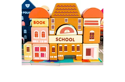 Fa díszek – Város 115 db alátéttel