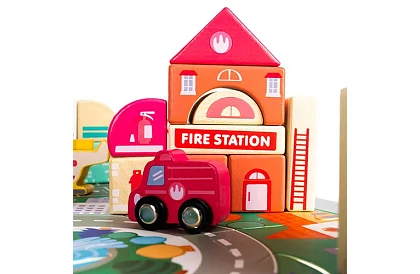 Fa díszek – Város 115 db alátéttel