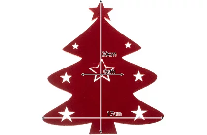 Karácsonyi evőeszköztartó – 12 db terítő