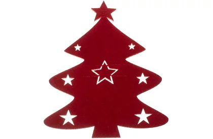 Karácsonyi evőeszköztartó – 12 db terítő