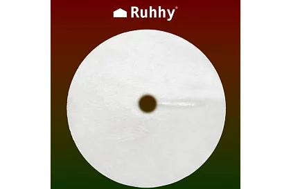 Karácsonyfa alátét – 150 cm, fehér szőrme