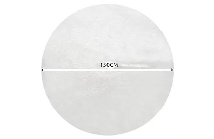 Karácsonyfa alátét – 150 cm, fehér szőrme