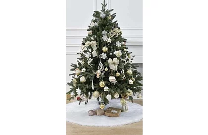 Karácsonyfa alátét – 150 cm, fehér szőrme