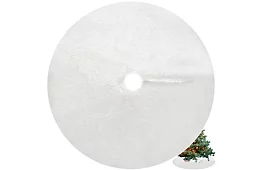 Karácsonyfa alátét – 150 cm, fehér szőrme