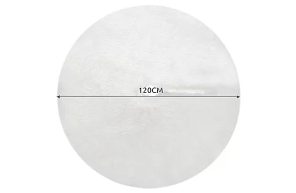 Karácsonyfatalp – 120 cm, fehér szőrme