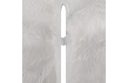 Karácsonyfatalp – 120 cm, fehér szőrme