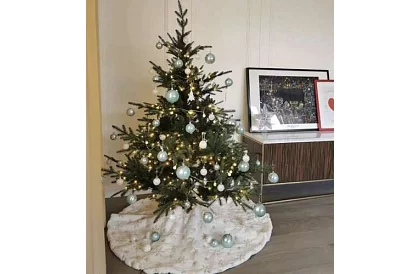 Karácsonyfa alátét mintával – 120 cm