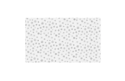 Asztalterítő hópehely mintával 220 x 140 cm – fehér-ezüst