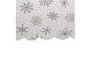 Asztalterítő hópehely mintával 220 x 140 cm – fehér-ezüst