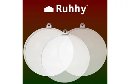 Akril díszek dekorálásra, töltésre - átmérő 10 cm, 5 db