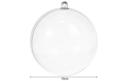 Akril díszek dekorálásra, töltésre - átmérő 10 cm, 5 db