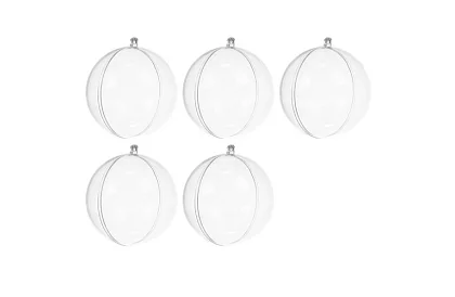 Akril díszek dekorálásra, töltésre - átmérő 10 cm, 5 db