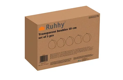 Akril díszek dekorálásra, töltésre - átmérő 10 cm, 5 db