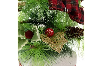 Díszített műfenyő karácsonyfa – 45 cm