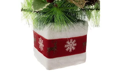 Díszített műfenyő karácsonyfa – 45 cm