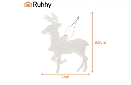 Karácsonyi díszek – 9 rénszarvas készlet