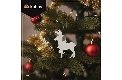 Karácsonyi díszek – 9 rénszarvas készlet