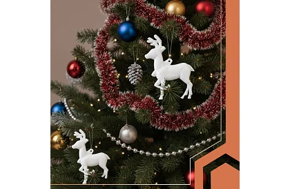 Karácsonyi díszek – 9 rénszarvas készlet