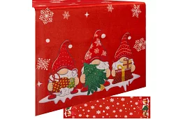 Hosszú karácsonyi futó 220 x 40 cm – piros manókkal