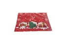 Hosszú karácsonyi futó 220 x 40 cm – piros manókkal