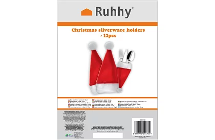 Karácsonyi evőeszköztartó – 12 db-os készlet