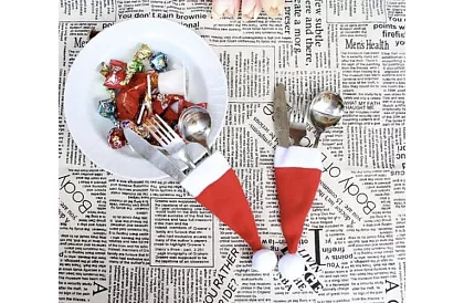 Karácsonyi evőeszköztartó – 12 db-os készlet