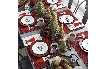 Karácsonyi evőeszköztartó – 12 db-os készlet