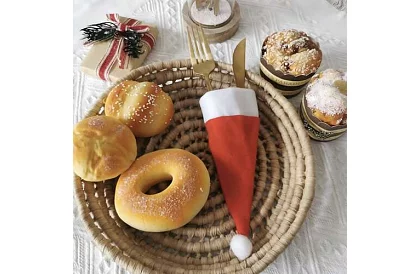 Karácsonyi evőeszköztartó – 12 db-os készlet