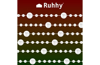 Karácsonyi dekoráció – gyöngyös lánc 5 méter
