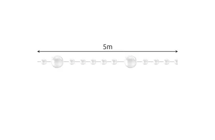 Karácsonyi dekoráció – gyöngyös lánc 5 méter