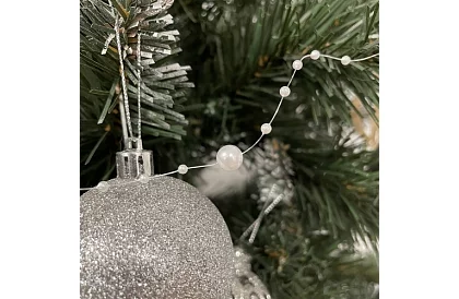 Karácsonyi dekoráció – gyöngyös lánc 5 méter