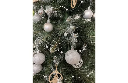 Karácsonyi dekoráció – gyöngyös lánc 5 méter