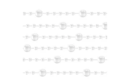 Karácsonyi dekoráció – gyöngyös lánc 5 méter