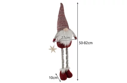 Karácsonyi törpe sapkával – teleszkópos 50-82 cm