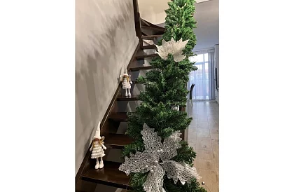 Karácsonyi fehér tündér szárnyakkal – 40 cm