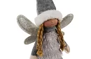Karácsonyi ezüst tündér szárnyakkal – 40 cm